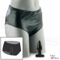 Culotte vinyle plug anal